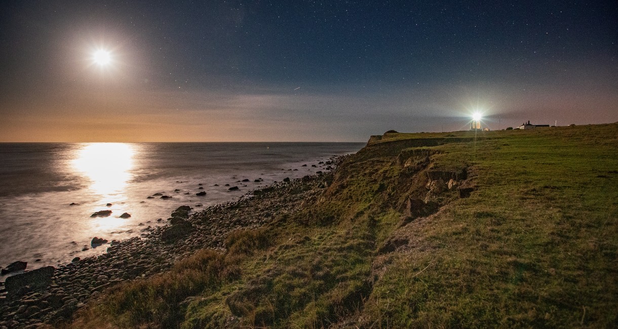 The Moon at St Catherine's Lighthouse